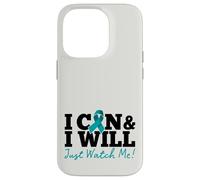 Carcasa para iPhone 14 Pro I Can & I Will Beat Ovarian Cancer Warrior Just Watch Me