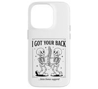 Carcasa para iPhone 14 Pro I Got Your Back, Lindo Amigo Esqueleto