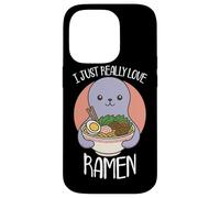 Carcasa para iPhone 14 Pro I Just Really Love Ramen Pulpo Comiendo Fideos Kawaii Ramen