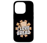 Carcasa para iPhone 14 Pro I Love Bread - Trigo Gluten Comida Tostada Pan