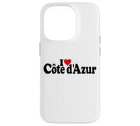 Carcasa para iPhone 14 Pro I Love Heart Cote D'AZUR LA Riviera Francesa Niza MÓNACO