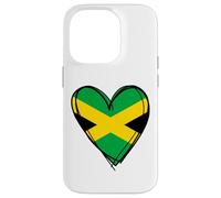 Carcasa para iPhone 14 Pro I Love Jamaica Flag Heart se enorgullece de ser Papa Mama Boy jamaiquino