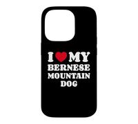 Carcasa para iPhone 14 Pro I Love My Bernese Mountain Dog Boyero de Montana Bernés
