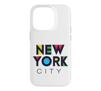 Carcasa para iPhone 14 Pro I Love NYC Colorful New York City NYC Modern Bold Typography