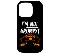 Carcasa para iPhone 14 Pro I’m Not Grumpy Funny Angry Monkey Men Women Kids