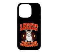Carcasa para iPhone 14 Pro I Rescue Aegean Cat What's Your Superpower Funny Cats Lover