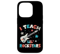 Carcasa para iPhone 14 Pro I Teach Lil' Rockstars, Profesor de música Rock, Banda de Guitarra