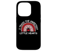 Carcasa para iPhone 14 Pro I Teach The Sweetest Hearts Rainbow Teacher Valentine's Day