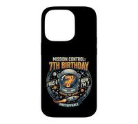 Carcasa para iPhone 14 Pro I Was 6 Now Im 7 Astronaut Outer Space Birthday Kids Gear