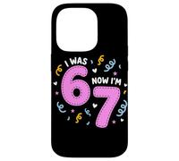 Carcasa para iPhone 14 Pro I Was 6 Now I'm 7 Funny 7th Birthday Girl Party