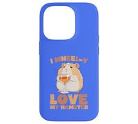 Carcasa para iPhone 14 Pro I Wheel-y Love My Hamster Kawaii Lindo Divertido