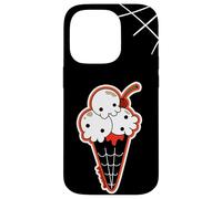 Carcasa para iPhone 14 Pro Ice Cream Skull Spoopy Yami Kawaii Halloween Design, Spooky