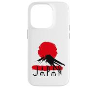 Carcasa para iPhone 14 Pro Icono de Viaje al Atardecer del Monte Fuji de Japón para Amantes de la Cultura