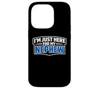 Carcasa para iPhone 14 Pro I'm Just Here For My Nephew Funny Recién Nacido Bebé Tío Tía