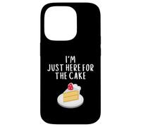 Carcasa para iPhone 14 Pro I'm Just Here For The Cake Funny Wedding Party Costume Cakes