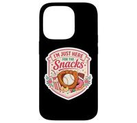 Carcasa para iPhone 14 Pro I'm Just Here For The Snacks Baseball Match Day Fan Mujer