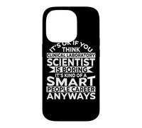 Carcasa para iPhone 14 Pro Impresionante diseño Divertido de Ropa de científico de Laboratorio clínico