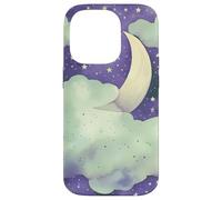 Carcasa para iPhone 14 Pro In My Fantasy Era Witchy Green Sage Purple Moon Phases Stars