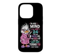 Carcasa para iPhone 14 Pro In My Mind Im Still 24, Cita Divertida de café para pájaros Mayores