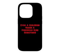 Carcasa para iPhone 14 Pro Incluso un Girlboss Necesita Un Beso En La Frente A Veces Lindo Y2K