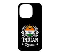 Carcasa para iPhone 14 Pro Indian Queen India Flag Proud Indian Woman