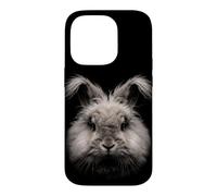 Carcasa para iPhone 14 Pro Inglés Angora Conejo Cara Bosque Fauna Silvestre