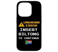 Carcasa para iPhone 14 Pro Insert Biltong Retro Funny Error South Africa Braai Dad Joke