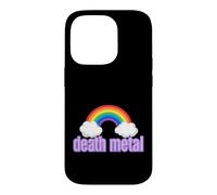 Carcasa para iPhone 14 Pro Ironic Death Metal Rainbow Diciendo Sarcástico