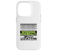Carcasa para iPhone 14 Pro Irónico Jugador de Pickleball Aficionado a Beber un Tiro