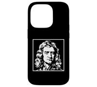 Carcasa para iPhone 14 Pro Isaac Newton Física Ciencia Retrato Vintage Gráfico