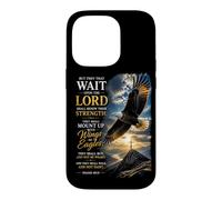 Carcasa para iPhone 14 Pro Isaiah 40:31 Wait on The Lord, Renew Strength Eagle
