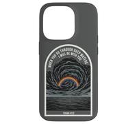 Carcasa para iPhone 14 Pro Isaías 43 2 Verso de la Biblia de fe Cristiana Rainbow Deep Waters