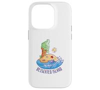 Carcasa para iPhone 14 Pro Isla Desierta Postre Divertido en la Playa Helado