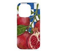 Carcasa para iPhone 14 Pro Italian Summer Pomegranate Fruit Beachy Coastal Botanical