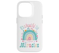 Carcasa para iPhone 14 Pro It's a Beautiful Day to Believe in Miracles Inspirational