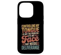 Carcasa para iPhone 14 Pro It's Not My Tongue It's My Face That's The Issue -