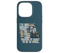 Carcasa para iPhone 14 Pro I've Done Horrible Things for Money Funny Raccoon Cansado Work