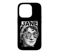 Carcasa para iPhone 14 Pro Jane Austen Pride and Prejudice Bookish Retrato de Arte Pop