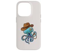 Carcasa para iPhone 14 Pro Jellyfish Western Sheriff Cowboy Funny Ocean Animal