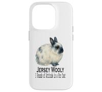 Carcasa para iPhone 14 Pro Jersey Wooly Rabbit 3 Libras de Actitud en un Abrigo de Piel