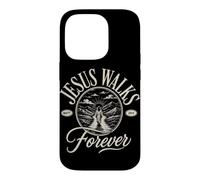Carcasa para iPhone 14 Pro Jesús Camina Conmigo para Siempre fe Cristiana Matt 28:6