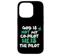 Carcasa para iPhone 14 Pro Jesus God is The Pilot Aviation Christian Faith