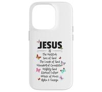 Carcasa para iPhone 14 Pro Jesus is The Messiah Mighty God Beautiful Savior Lamb of God