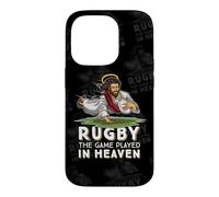 Carcasa para iPhone 14 Pro Jesús Jugando al Rugby Rugby - The Game Played In Heaven