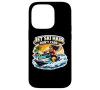 Carcasa para iPhone 14 Pro Jet Ski Hair Don't Care Mujeres Jetski PWC Watercraft