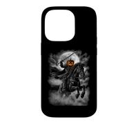 Carcasa para iPhone 14 Pro Jinete de Halloween Horror gótico Calabaza Jinete de