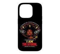 Carcasa para iPhone 14 Pro Juneteenth She Whispered I Am The Storm Women's Black History