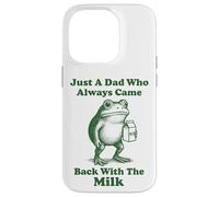 Carcasa para iPhone 14 Pro Just A Dad Who Always Came Back with The Milk Frog