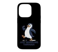 Carcasa para iPhone 14 Pro Just Waddling Through Cute Penguin Cartoon