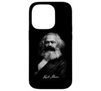 Carcasa para iPhone 14 Pro Karl Marx Retrato Socialismo Teoría Política Icono